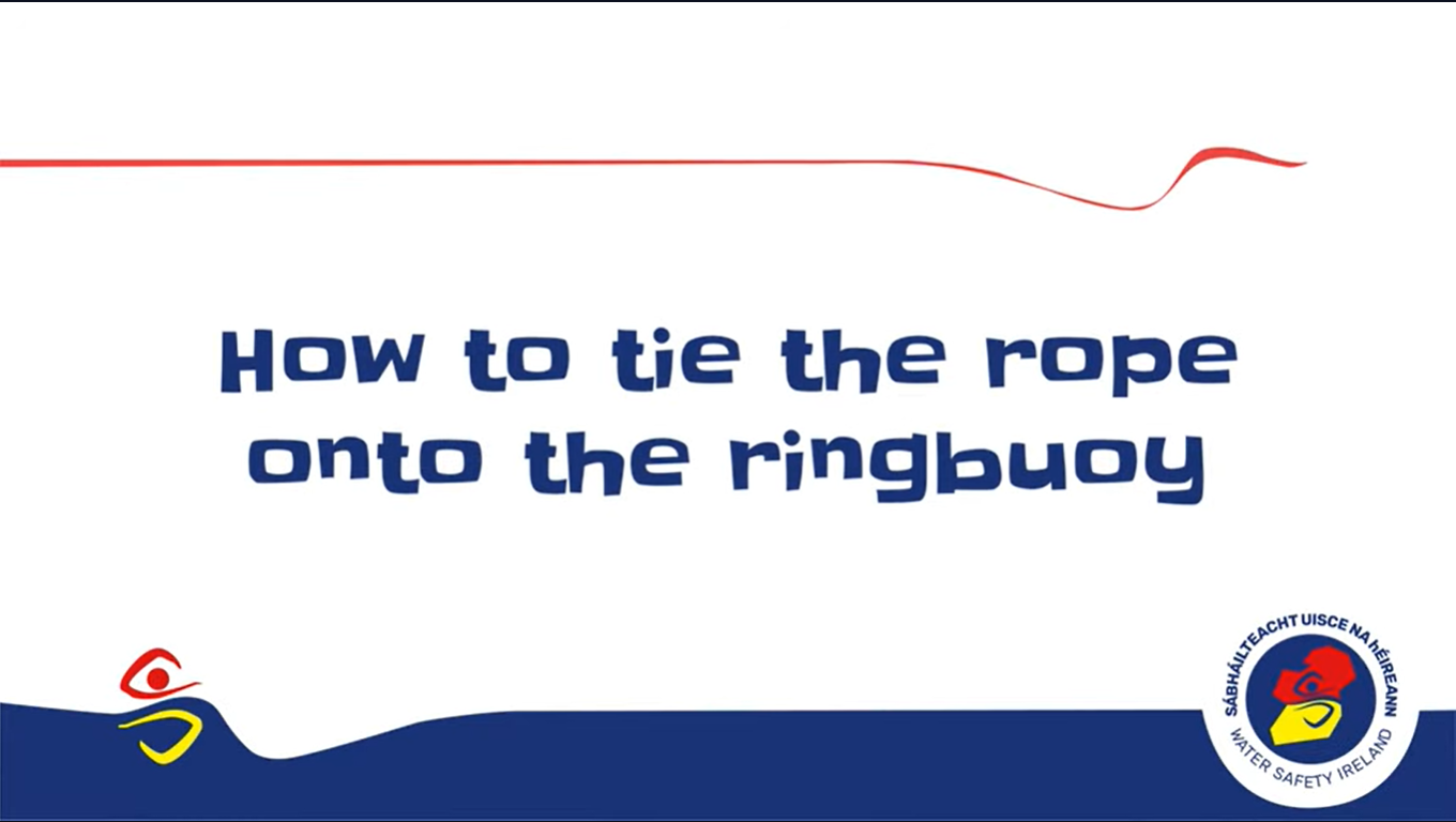 How to attach the rope to a Ringbuoy - Water Safety Ireland