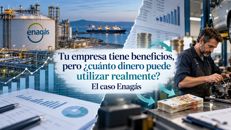 Tu empresa tiene beneficios, pero ¿cuánto dinero puede utilizar realmente? El caso Enagás