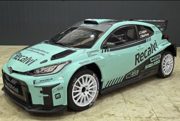 Jorge Cagiao estrenará el nuevo Toyota GR Yaris Rally2 del Recalvi Team