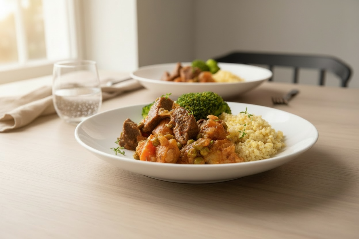 Mediterranean Slow-Cooked Beef Power Bowl