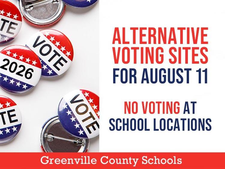 Alternative Voting Sites for August 11 - No Voting at School Locations