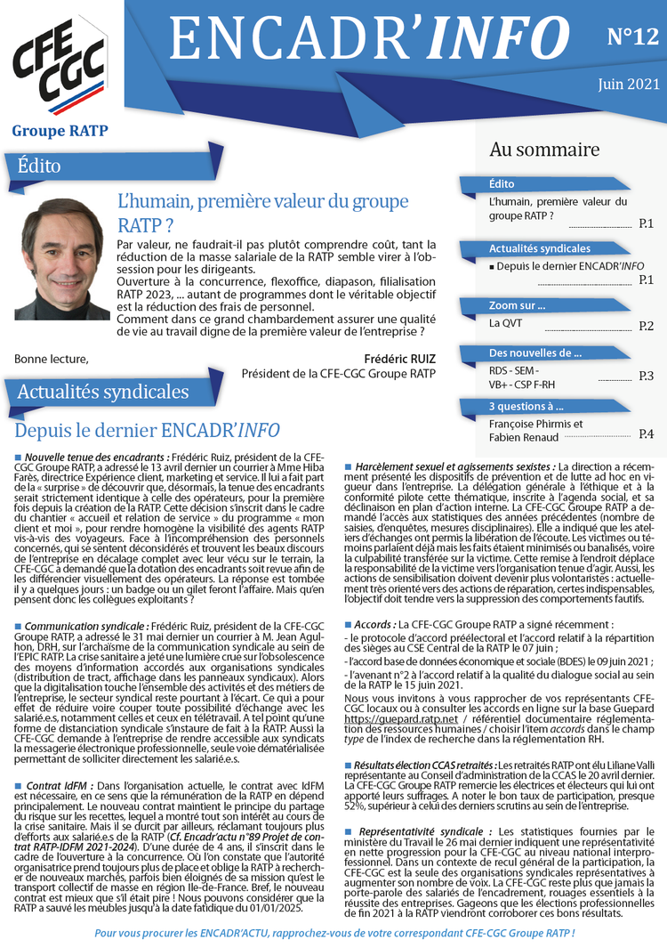 Encadr'INFO n°12
