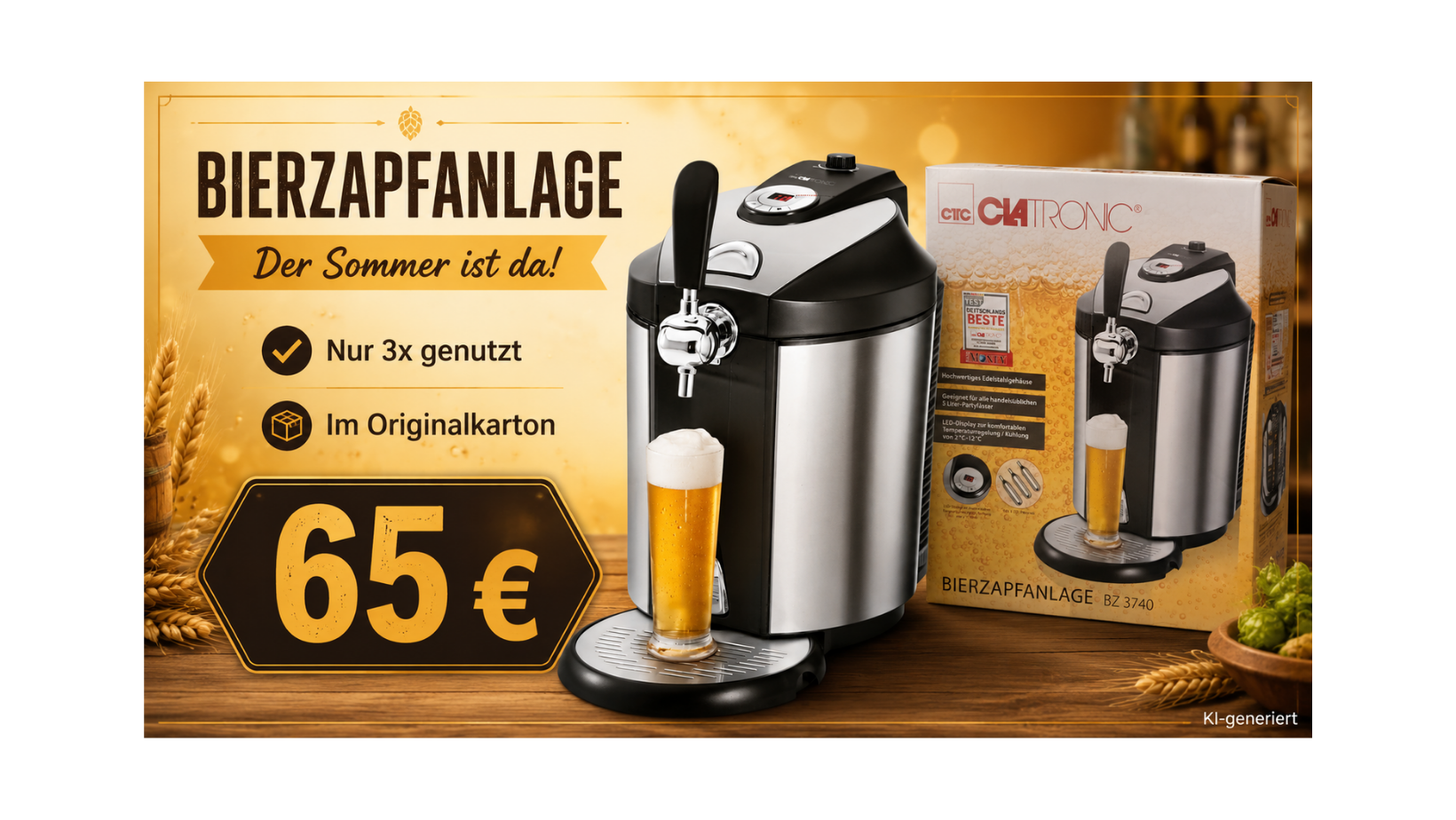 Bierzapfanlage zu verkaufen