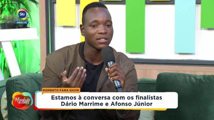Conversa com os finalistas  do Fama  Show Dário Marrime e Afonso Júnior