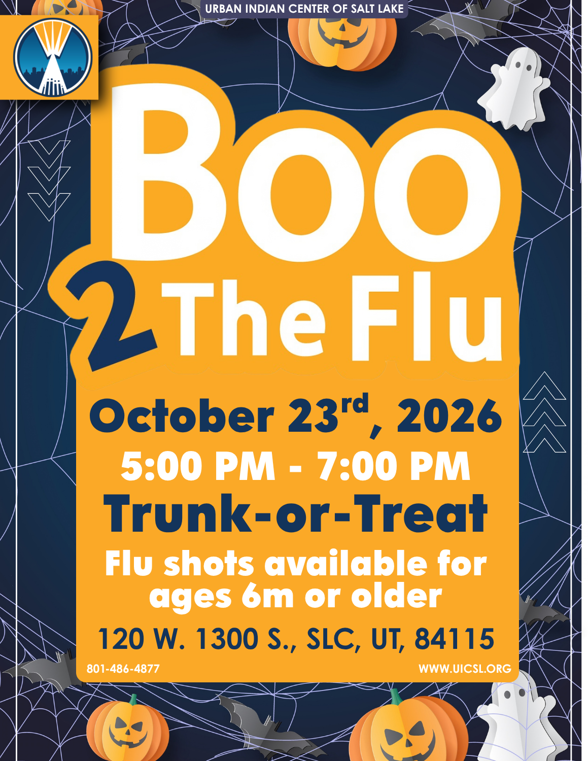 Say “Boo 2 The Flu!” at Our Community Trunk-or-Treat! 🎃👻