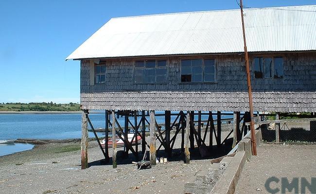 Escuela de Mechuque en Quemchi, Chiloé, Sur de Chile