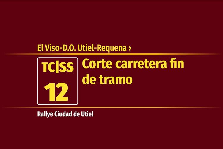 Tramo 12 &nbsp;›&nbsp; El Viso-D.O. Utiel-Requena | Corte carretera fin de tramo