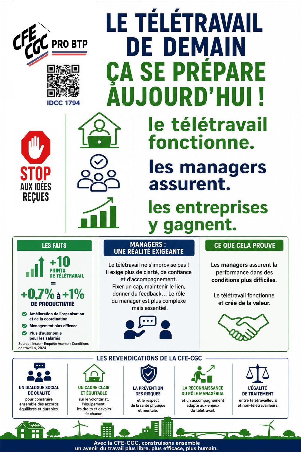 Télétravail : l'INSEE confirme que la productivité augmente