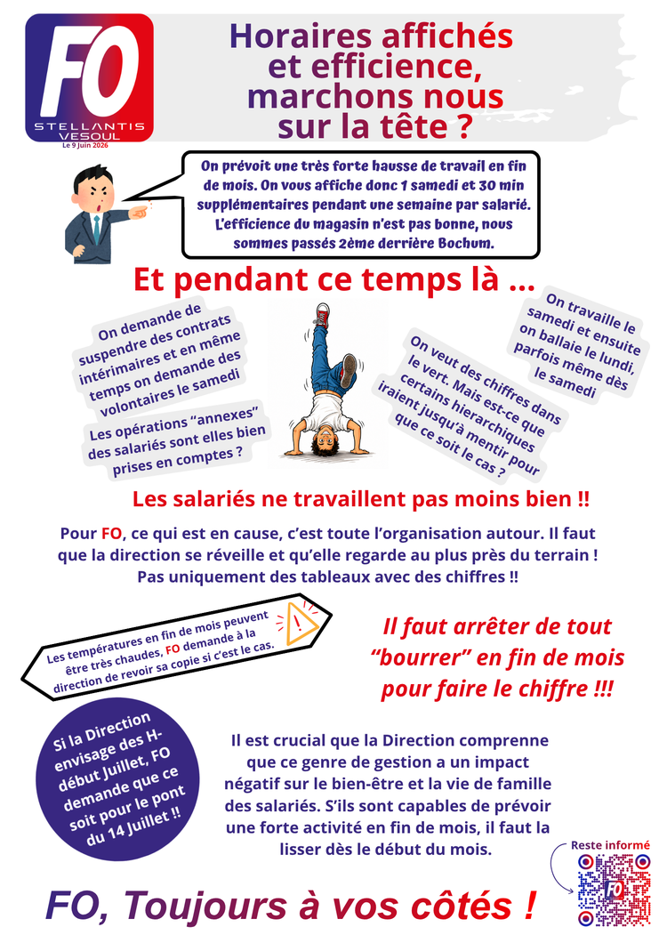 Horaires affichées et efficience, marchons nous sur la tête ?