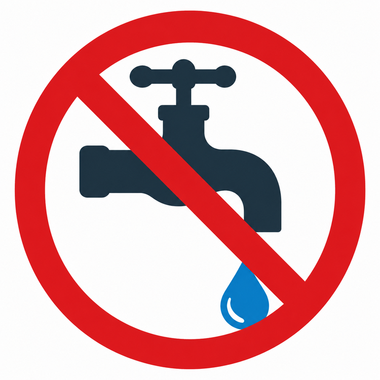⚠️ Coupure d’eau au cimetière