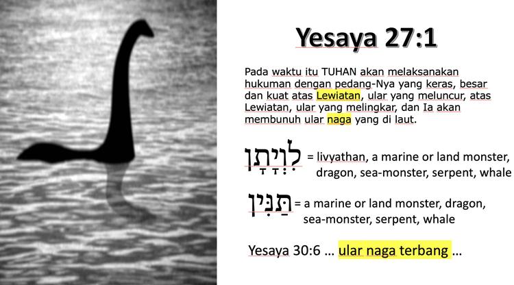 Dinosaurus di Yesaya 27:1