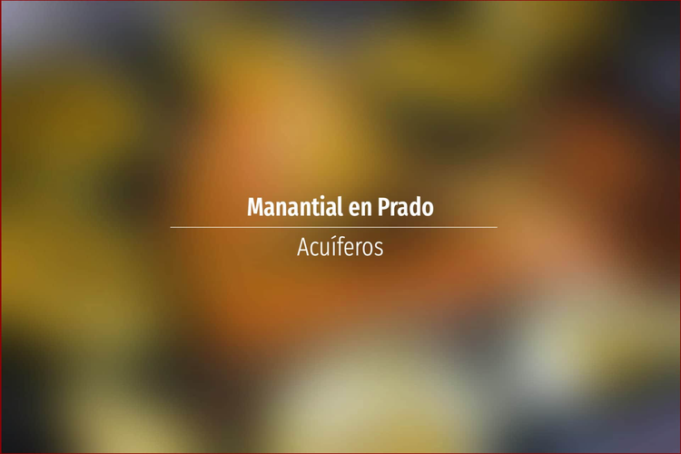 Manantial en Prado