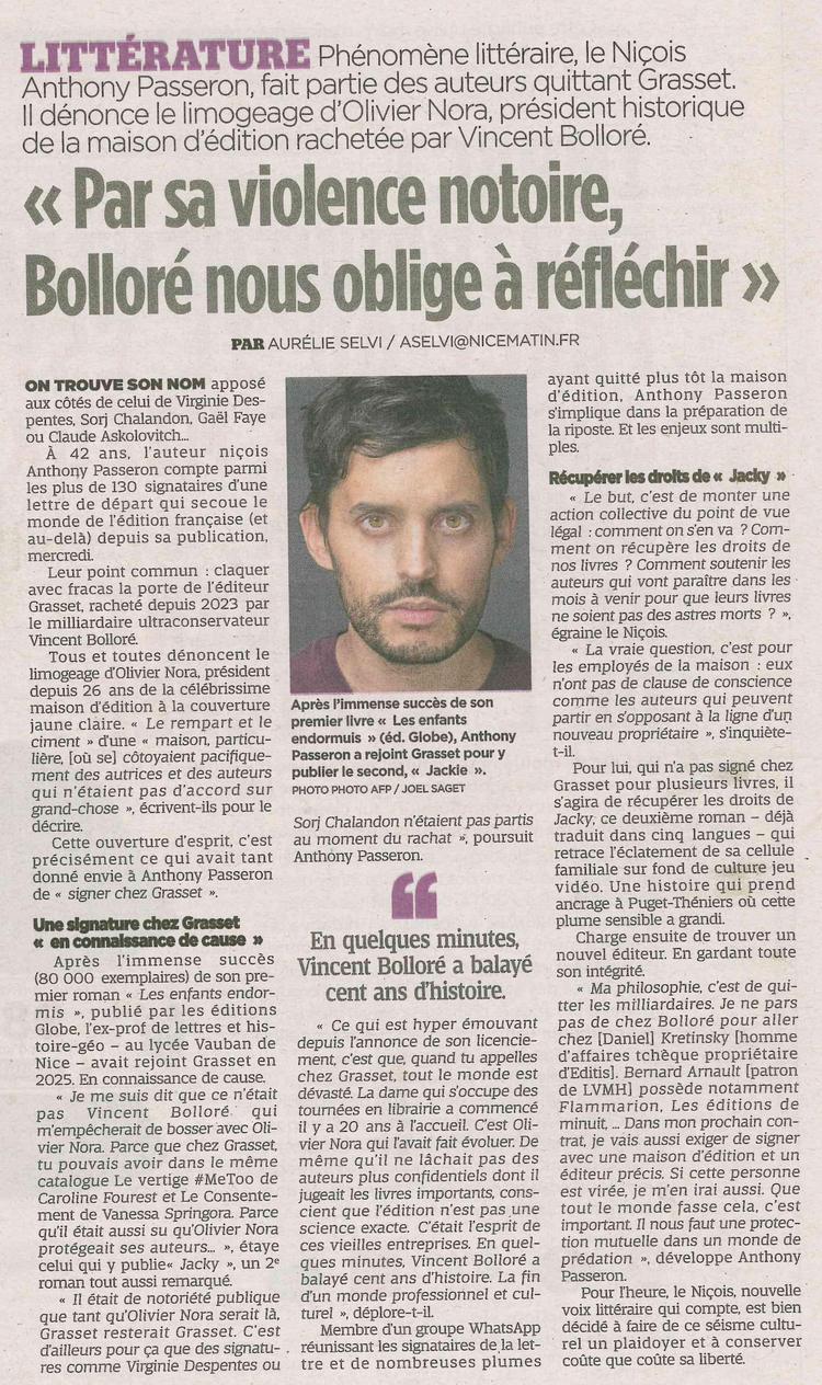 "Par sa violence notoire, Bolloré nous oblige à réfléchir"