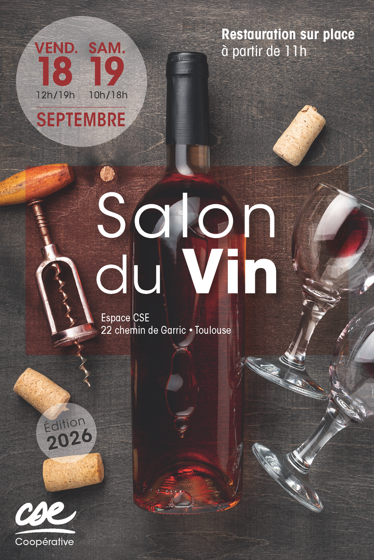 Coopérative: 🍷 Salon du Vin 2026 — Rendez-vous les 18 et 19 septembre !