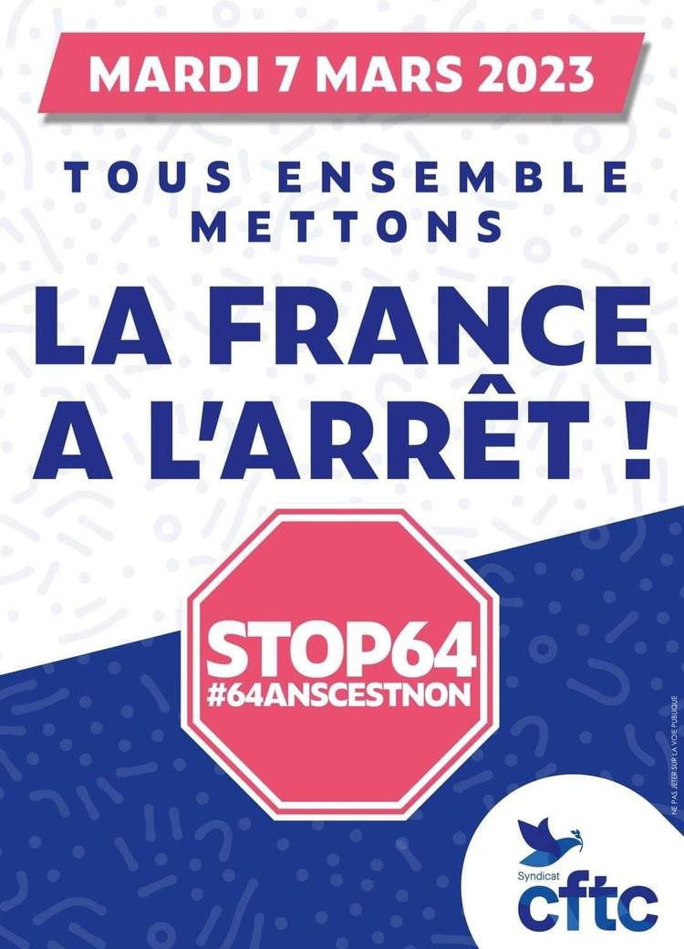 La France à l'arrêt le 7 mars prochain !!!
