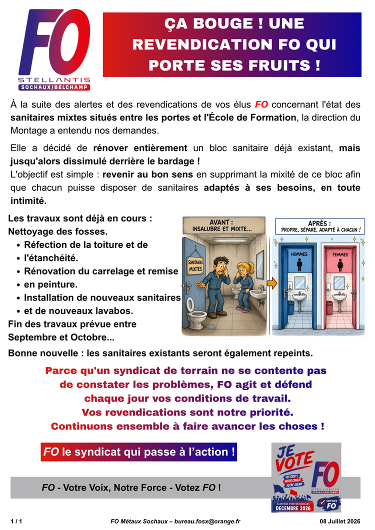 SXBP: '' Toilettes... le retour à la dignité  ''
