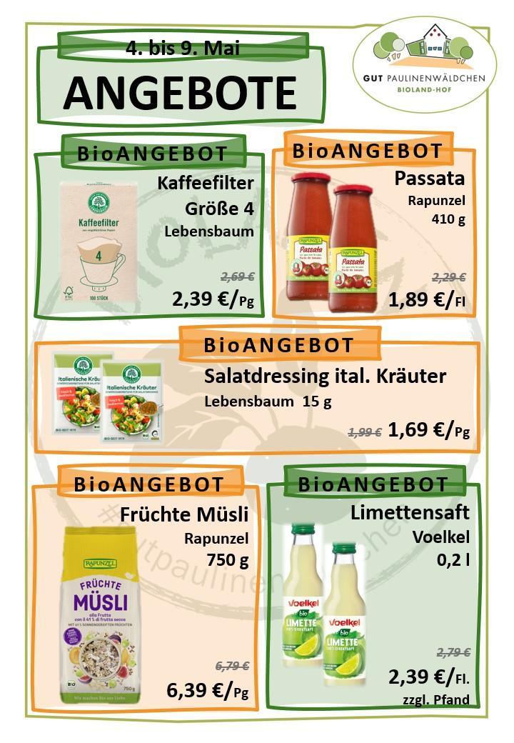 Angebote der Woche 04.05. - 09.05. 