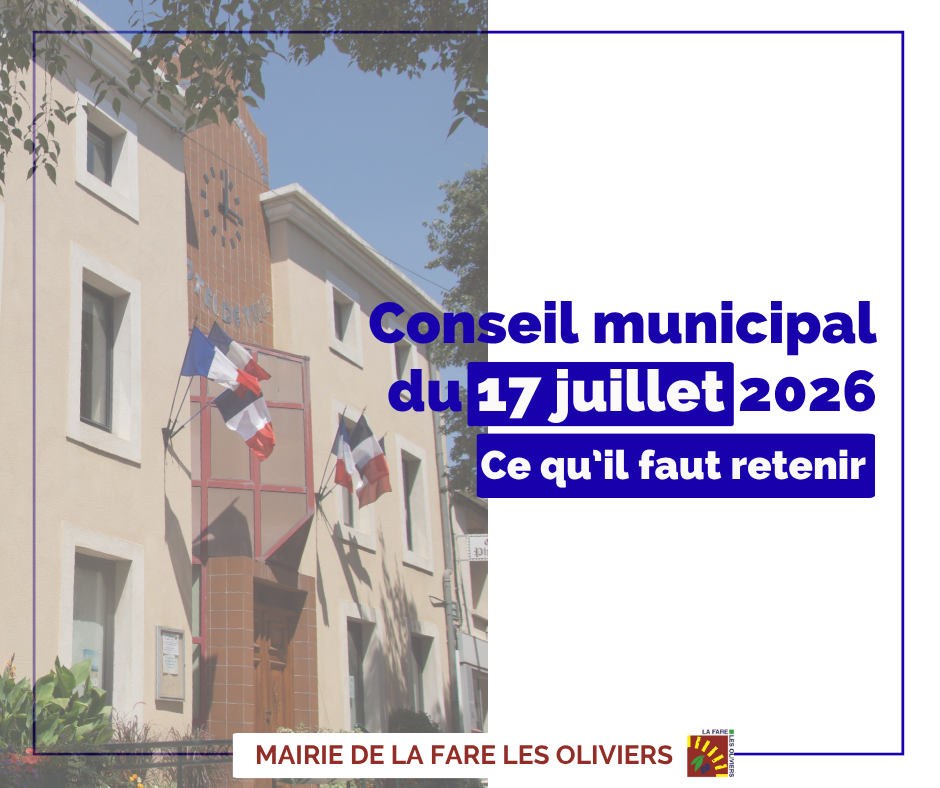 Synthèse du conseil municipal du 17 juillet
