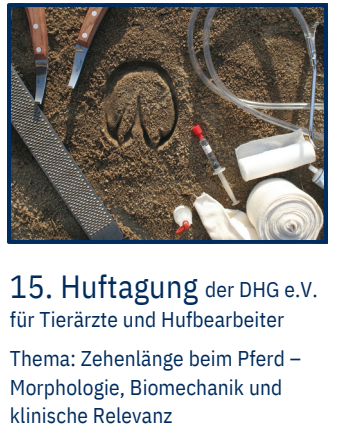 15. Huftagung der Deutschen Huforthopädischen Gesellschaft e.V.