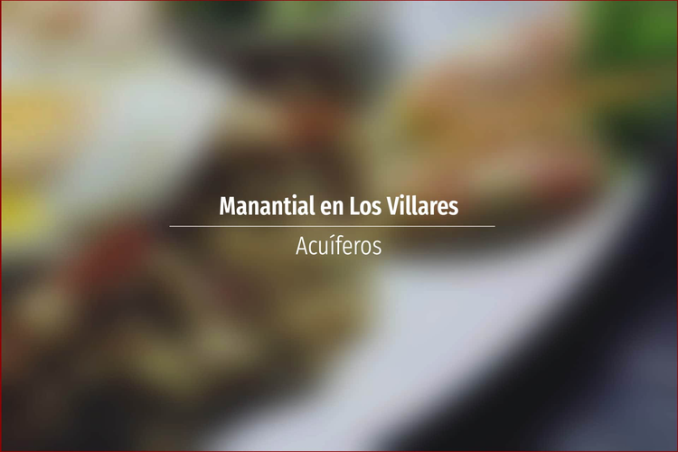 Manantial en Los Villares