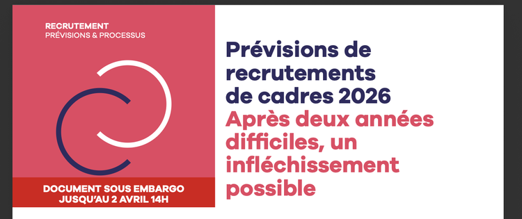APEC : Prévisions de recrutements de cadres 2026