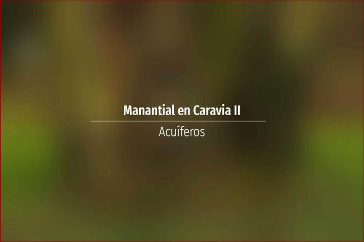 Manantial en Caravia II