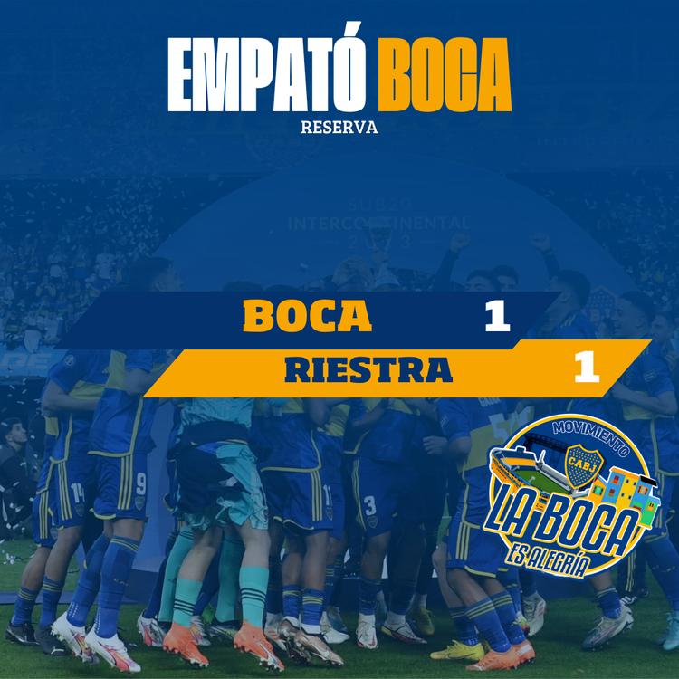 Empate de la Reserva ante Riestra