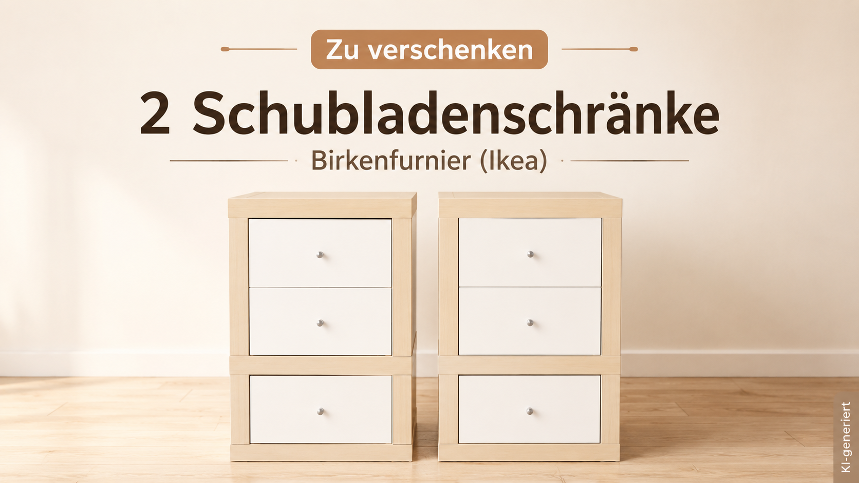 Zwei Schubladenschränke zu verschenken