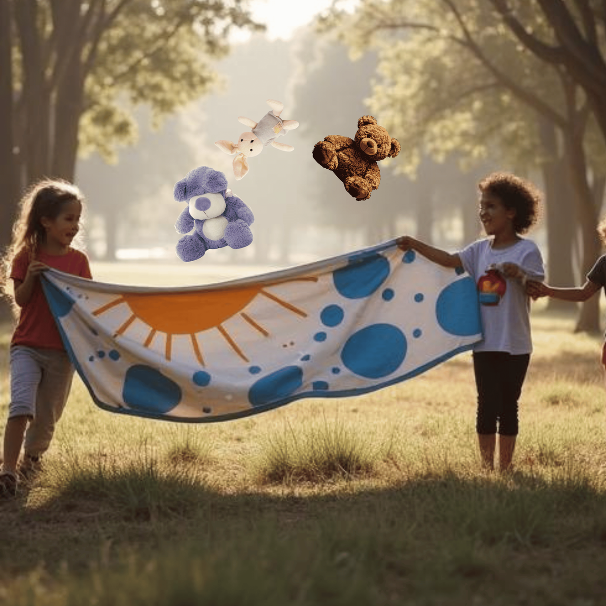  Knuffel parachute - verbinden / ontprikkelen