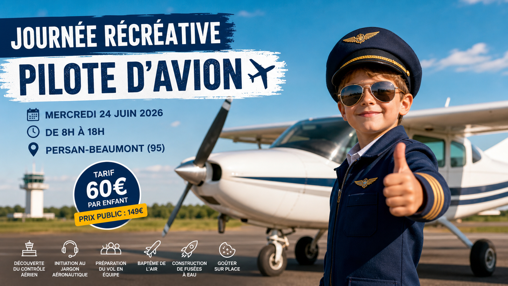 Journée récréative, Pilote d’avion!