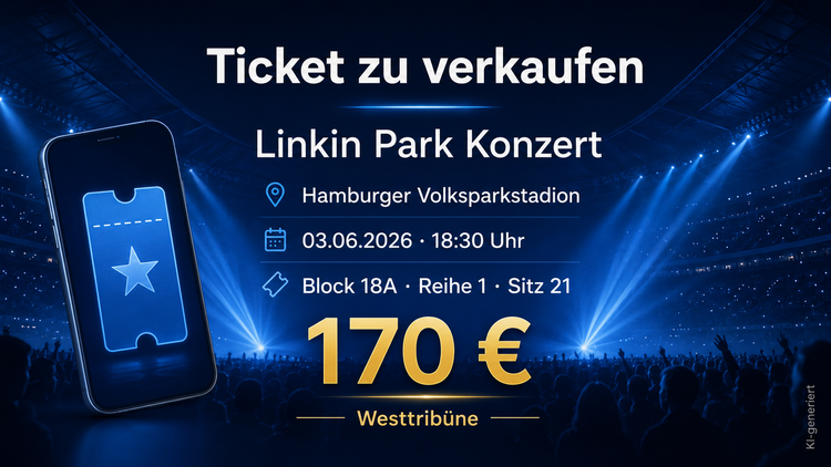 1 Ticket für Linkin Park in Hamburg zu verkaufen