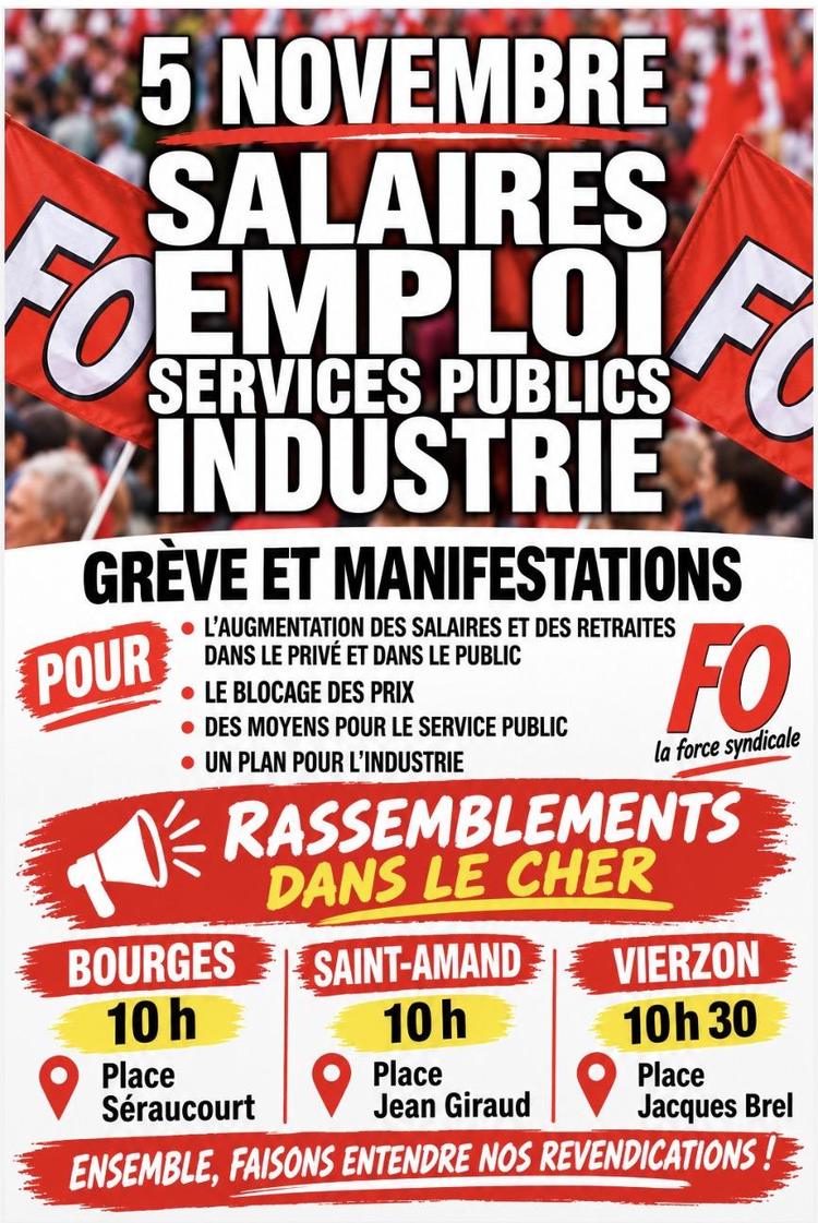 Appel à la grève du 05/11/2026 
