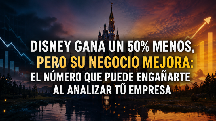 Disney gana un 50% menos, pero su negocio mejora: el número que puede engañarte al analizar tu empresa