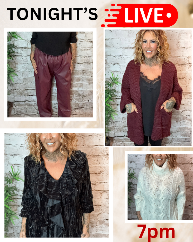 JOIN SALLY LIVE AT 7PM