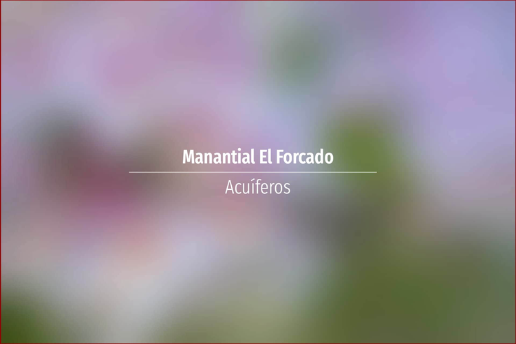Manantial El Forcado