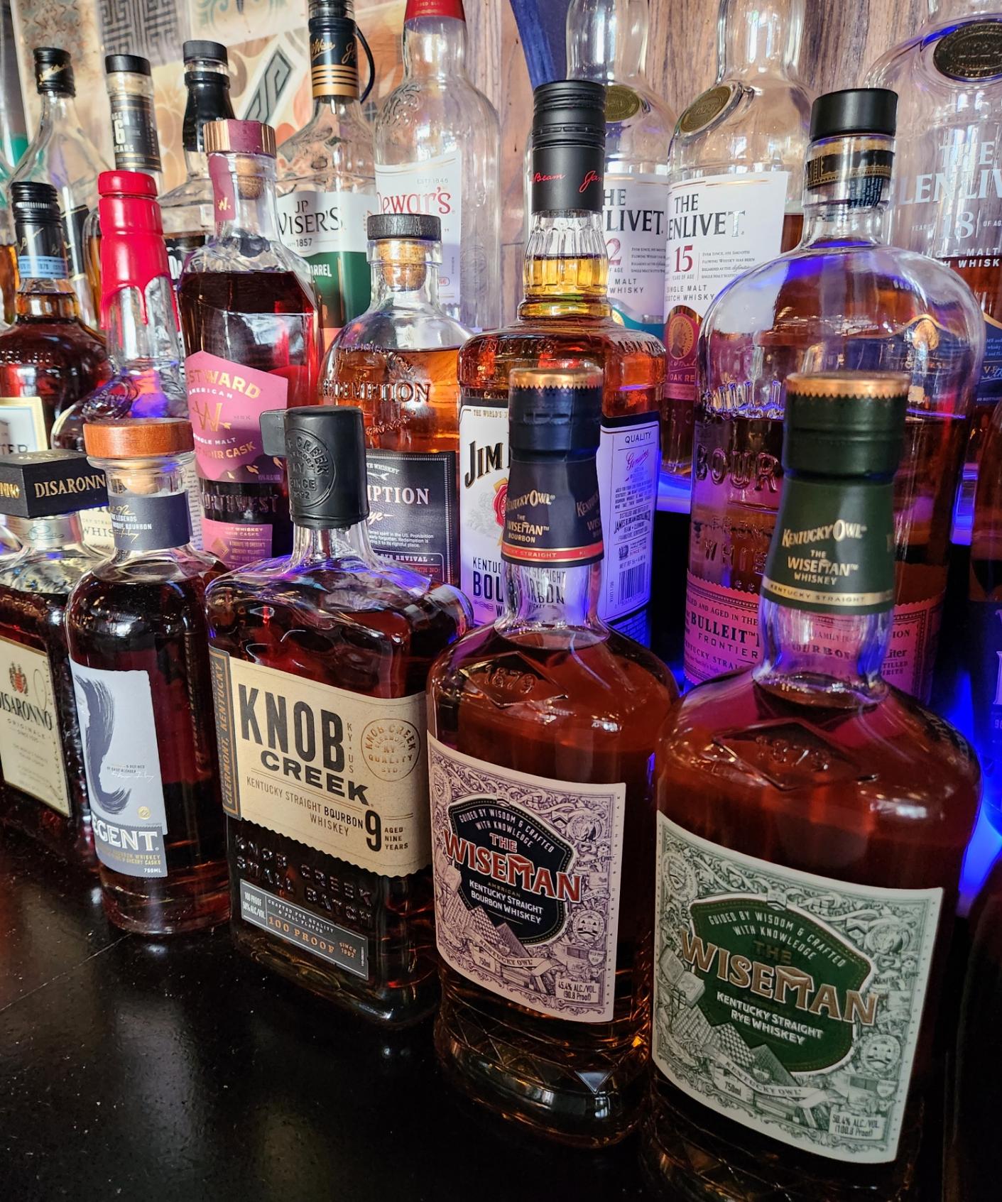 Whiskey, Bourbon and Scotch
