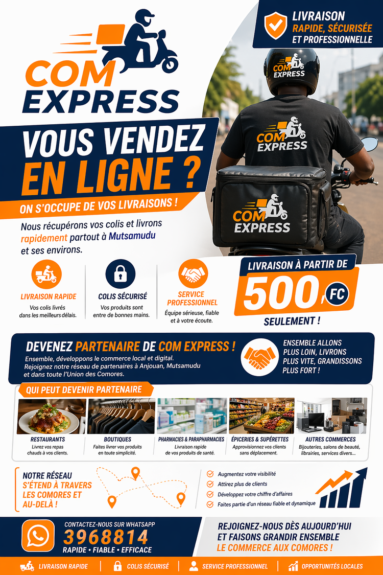 Com Express – Service de livraison rapide à domicile et en entreprise