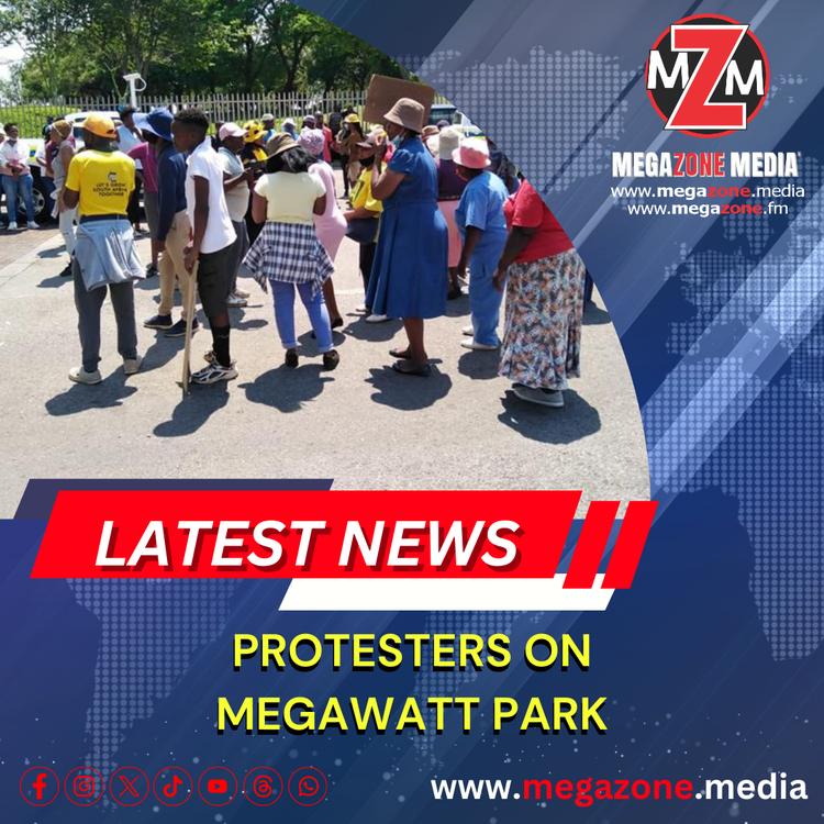 Protesters on Megawatt park