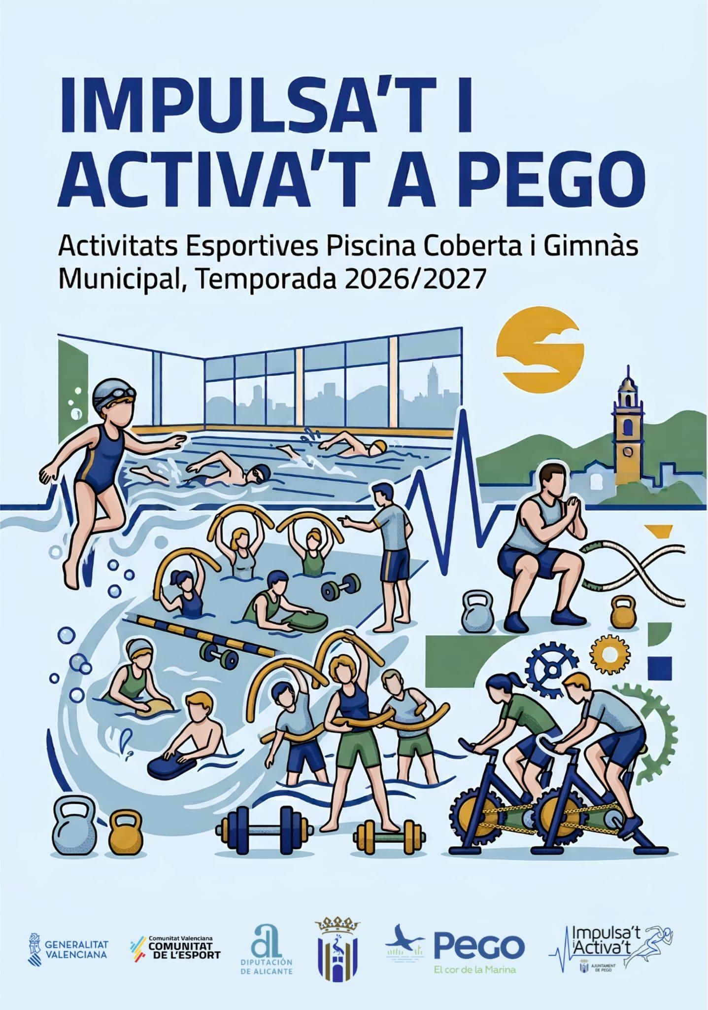 L'Ajuntament de Pego impulsa l'oferta esportiva amb la nova marca ‘Impulsa't i Activa't a Pego’