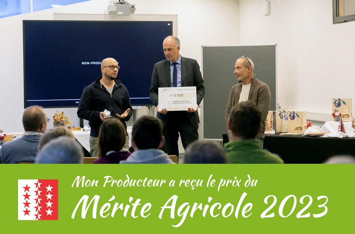 Mon Producteur reçoit le prix du mérite agricole 2023