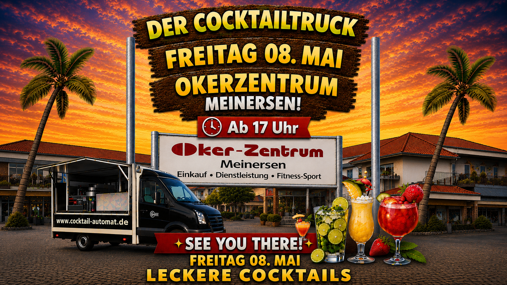 Der Cocktailtruck morgen wieder in Meinersen