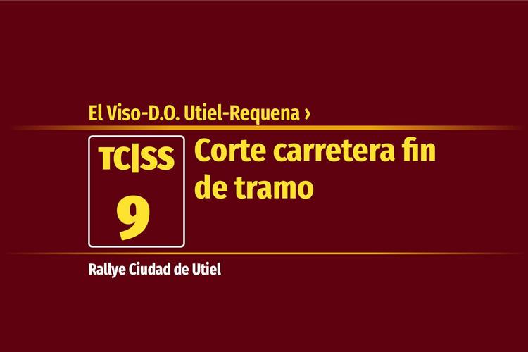 Tramo 9 &nbsp;›&nbsp; El Viso-D.O. Utiel-Requena | Corte carretera fin de tramo