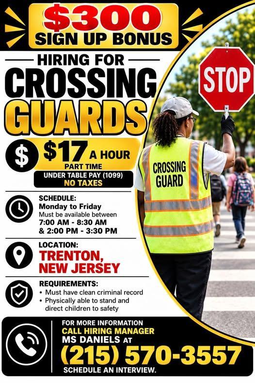 Jobs!!! Crossing Guards Needed