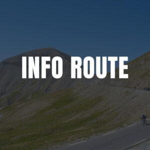 Info route -  col de la Bonette