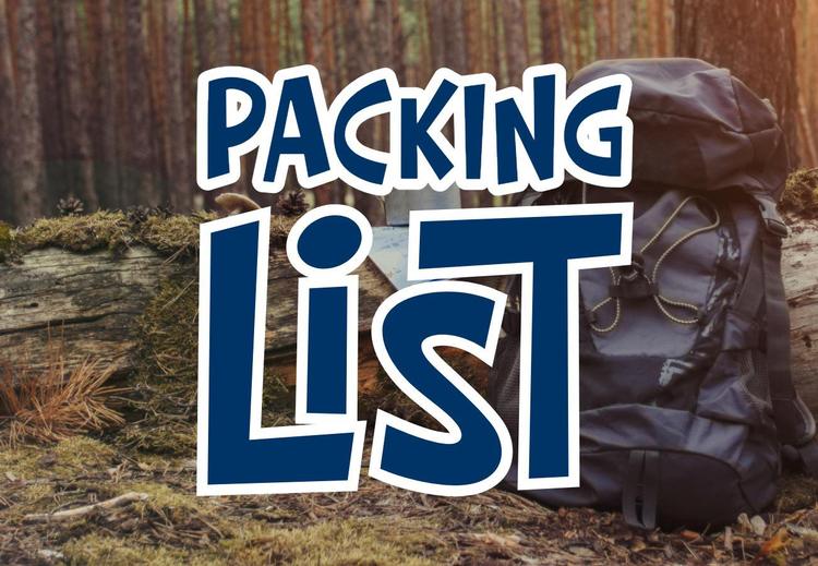 Packing List for Scouts