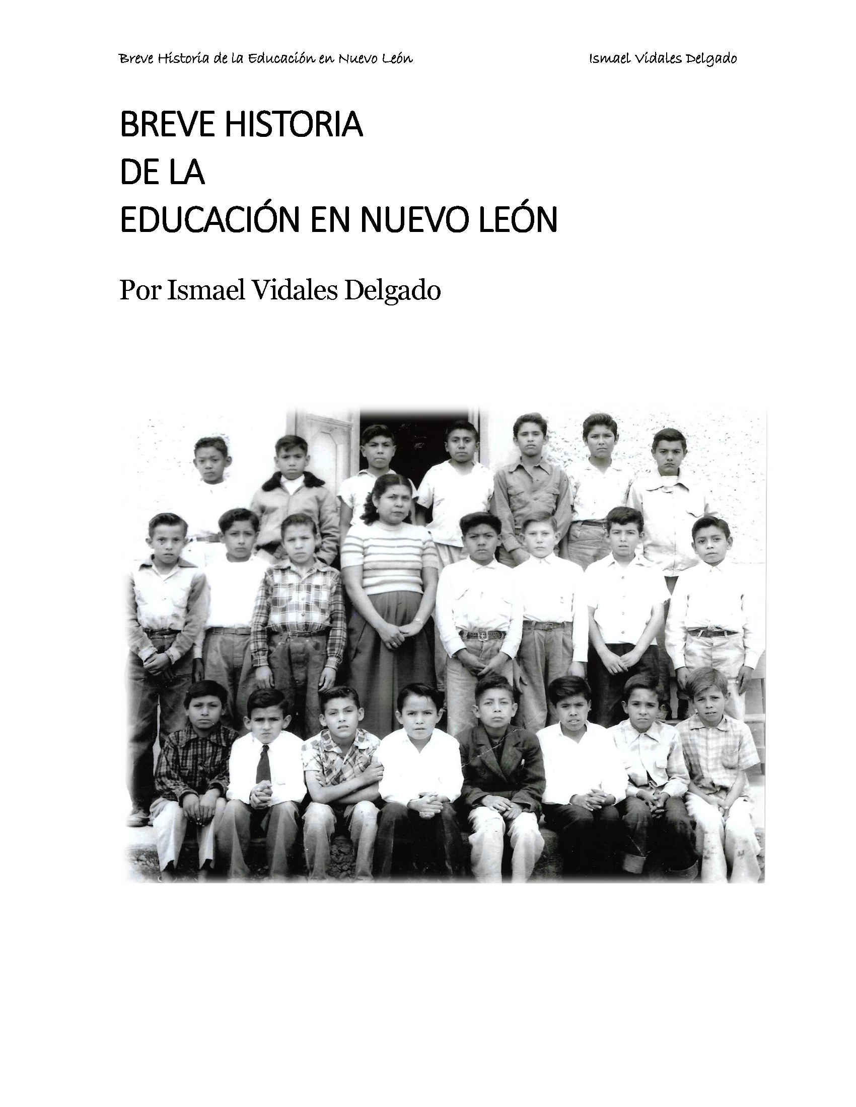 Breve Historia de la Educación en Nuevo León