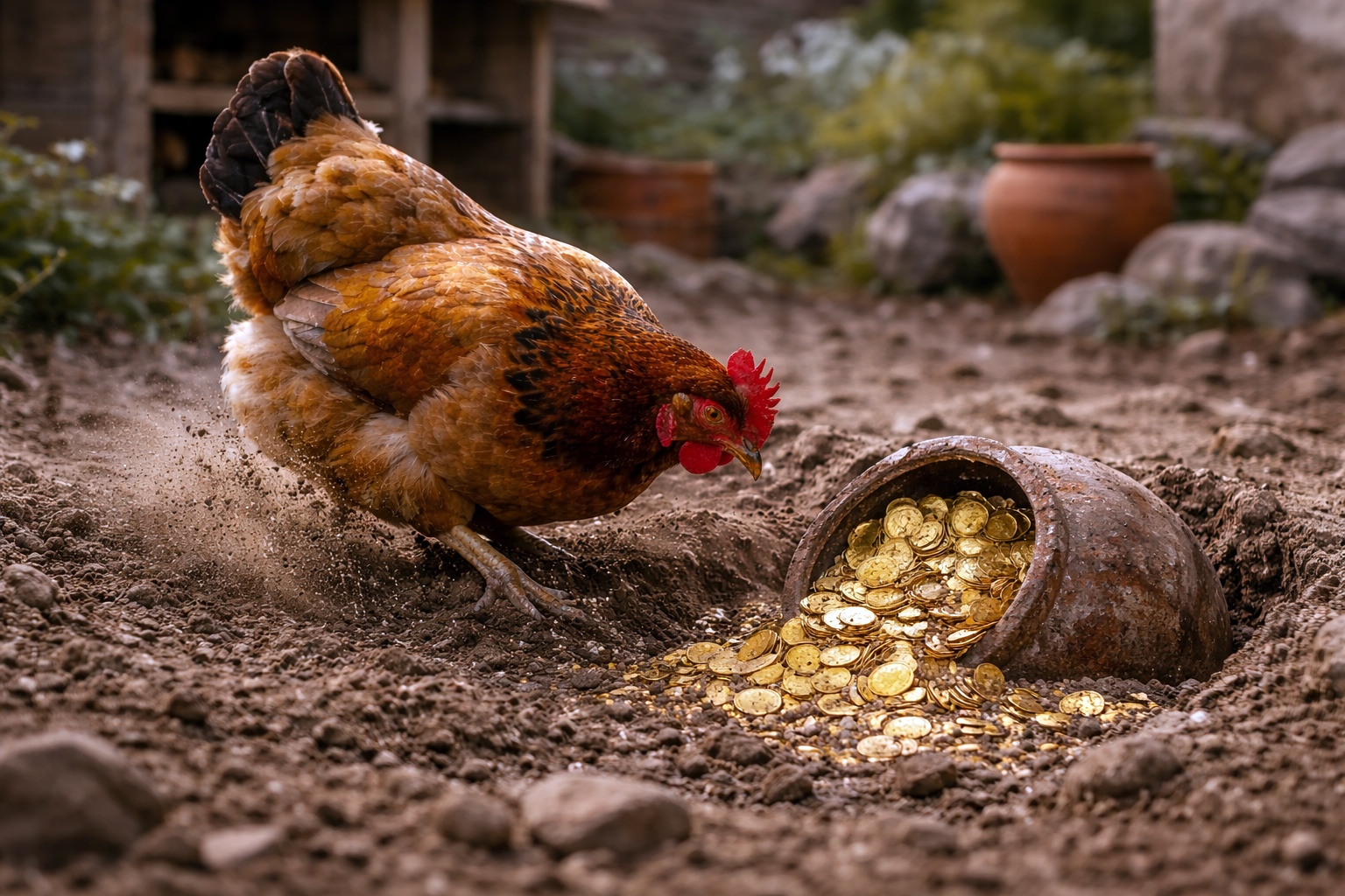 1284 - La poule aux œufs d'Or 