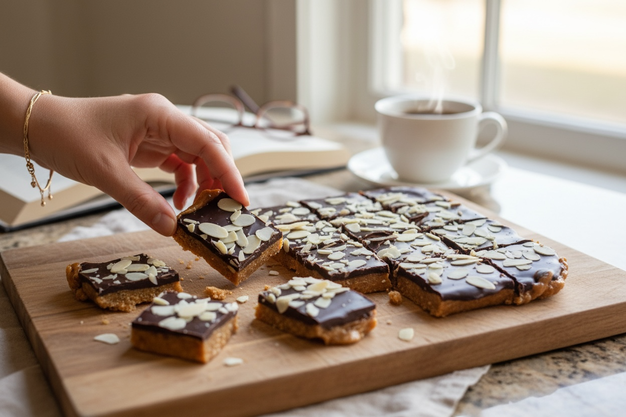 Chocolate Almond Protein  Snack Bars