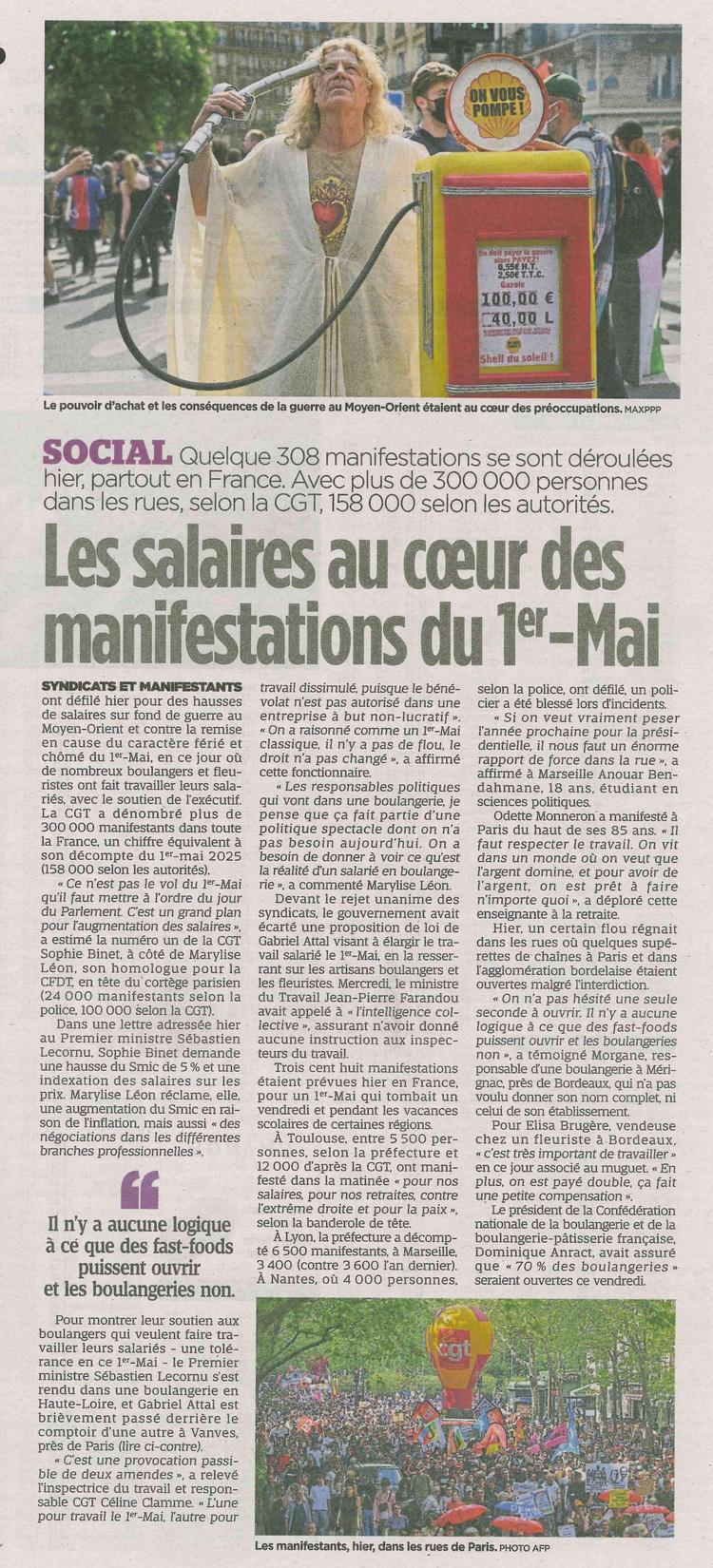 Les salaires au coeur des manifestations du 1er mai