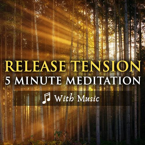 5 Minute Meditation to Release Tension in the Neck & Face  - With Music